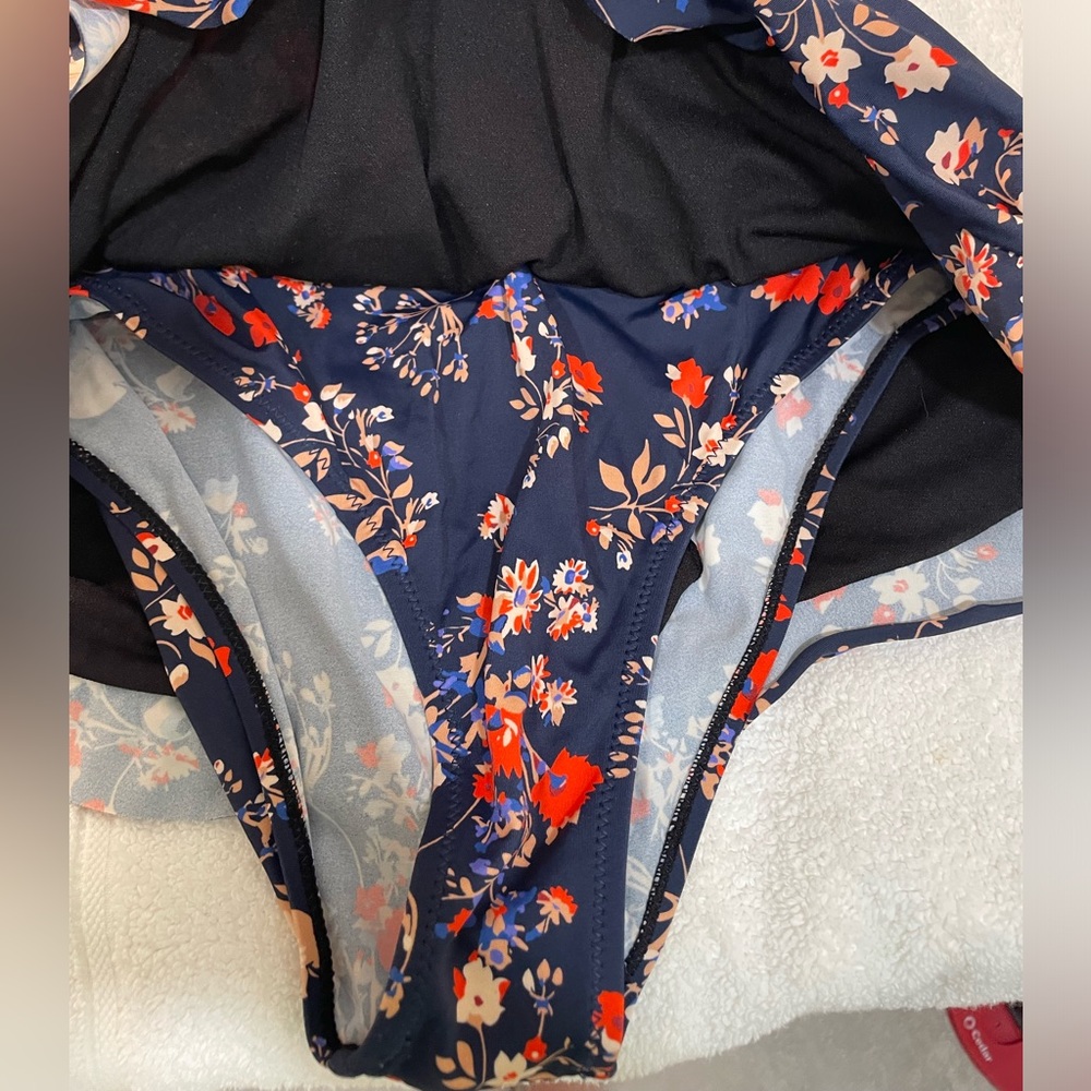 Dobreva Vintage-Style One Piece Strapless Swimdress/Swim Suit - size 8/10 - Picture 5 of 7